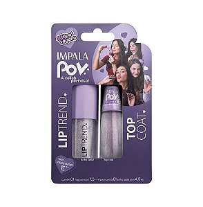 Kit Impala POV Top Coat + Gloss Labial Luara