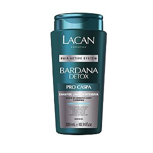 Shampoo Lacan Bardana Detox Care Limpeza Intensiva Caspa/Seborréia 300Ml