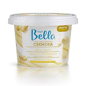 Cera Cremosa Depil Bella Micro-Ondas Chocolate Branco 200Gr