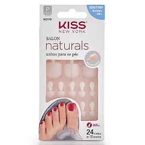 Unhas Kiss Salon Natural Para Pés KSN01TNBR