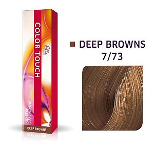 Tonalizante Wella Color Touch 7/73 60gr Louro Médio Marrom Dourado