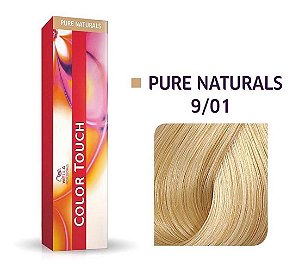 Tonalizante Wella Color Touch 9/01 Louro Ultra Claro Natural Acinzentado