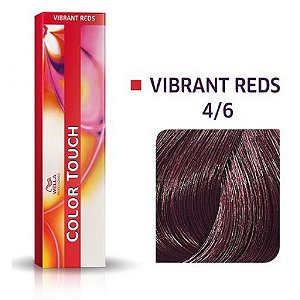 Tonalizante Wella Color Touch Vibrant Reds 4/6 60g Castanho Médio Violeta