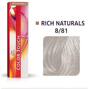 Tonalizante Wella Color Touch 8/81 60gr Louro Claro Perola Acinzentado