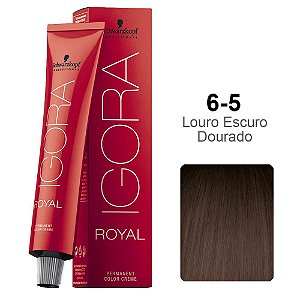 Coloração Schwarzkopf Igora 6-5 Louro Escuro Dourado