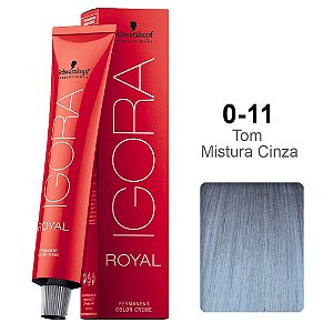 Coloração Schwarzkopf Igora 0-11 Tom de Mistura Cinza