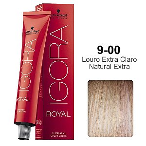 Coloração Schwarzkopf Igora 9-00 Louro Extra Claro Natural Extra