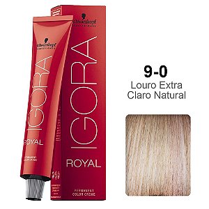 Coloração Schwarzkopf Igora 9-0 Louro Extra Claro Natural