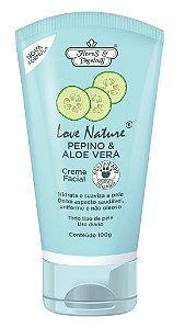 Creme Facial De Pepino Flores & Vegetais 100Gr