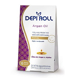 Folhas Prontas Depi Roll Facial Argan C/16