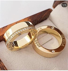 ALIANÇA OURO 18 k