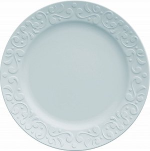 Prato Raso Tassel Relevo Porcelana Azul Germer