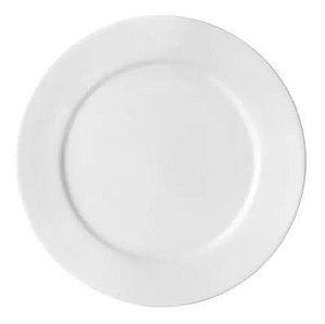 10 Prato De Porcelana Para Restaurante 25,5 Cm - 1° Linha