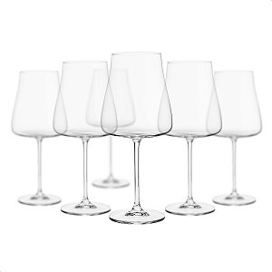 6 Taças Vinho Cristal Titanium 400ml Bohemia