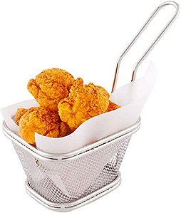 Cesta Para Servir Porções Batata Frita Frango 13x11x8cm - 3252
