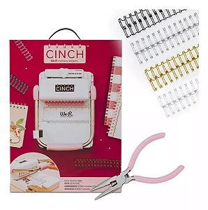 Kit Encadernadora The Cinch We R Memory Furo Quadrado + Alicate + Wire-o