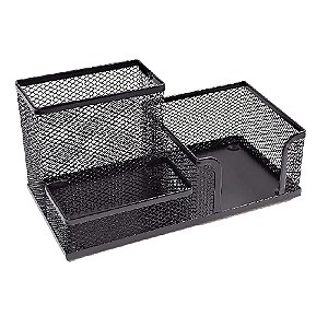 Kit Organizador Preto Com 3 Partes Para Escritorio - 67674