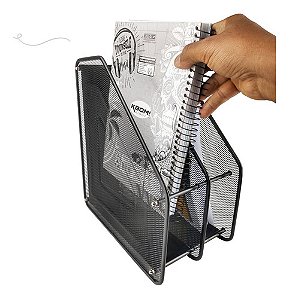 Organizador Porta Arquivo Duplo Pasta, Revista E Documento