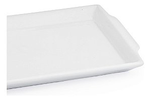 Travessa Retangular Rasa Pequena Buffet Porcelana Bandeja