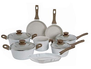 Conjunto 8 Panelas Style Cook Marmol Mimo Style