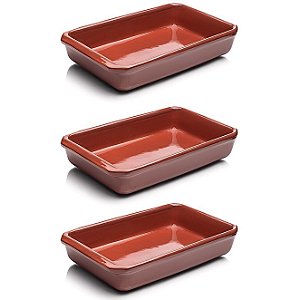 3 Formas Churrasco, Salada, Arroz, Maionese Nº1 - 26x13,5cm