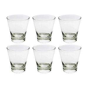 Jogo de 6 Copos Em Cristal Ecológico 340ml