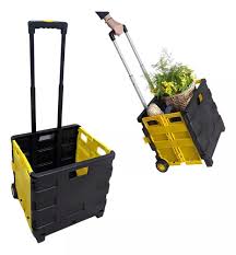 Carrinho de Carga Até 25 Kg - Preto e Amarelo