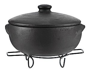 Jogo Panela Barro Preto Para Fogão A Lenha E Gás Nº0 Nº1 Nº3