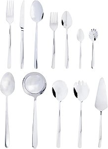 Faqueiro de Aço Inox Viena 54 Peças Com Caixa Litografada