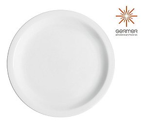 Kit 10 Prato Raso Jantar Iguaçu 25cm Refeição Porcelana