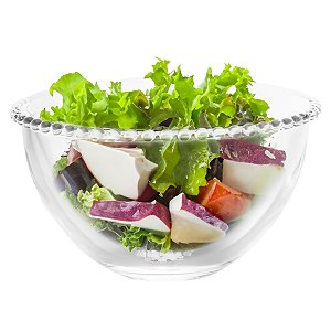 Saladeira de Cristal Pearl 21cm x 12cm