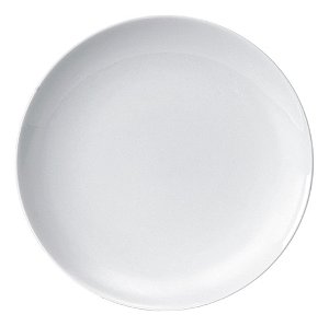 6 Prato Raso Refeição Almoço Coup 28cm Porcelana Branca