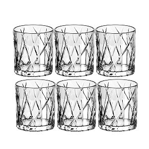 Jogo de 6 copos baixos Forest em Cristal 310ml L Hermitage- Full Fit