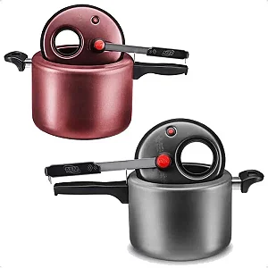 Panela de Pressão Visor de Vidro Fechamento Interno