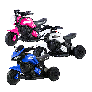 Mini Moto Elétrica Infantil 6V com Som e Música - Unitoys