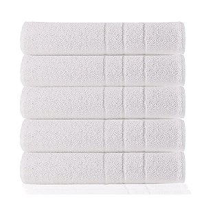 5 Toalha De Banho Branca Teka Piscina ROMA 70x135cm Hotel