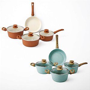 Jogo Panelas 4 Peças De Indução Cerâmica Antiaderente - Jhamba