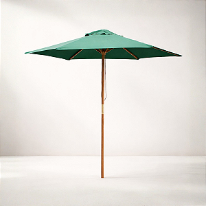 Guarda-sol Suspenso Ombrelone 3 Metros Em Madeira | Proteção Uv | Ideal Para Jardim, Piscina E Área Externa | Ombrelone