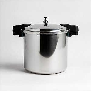 Panela De Pressão 20 Litros Fechamento Externo Alumínio Prateado