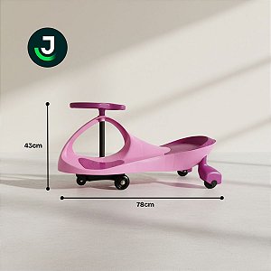 Carrinho Rolimã Super Car Passeio Infantil Suporta 100kg Que Gira Volante 360° Jhamba
