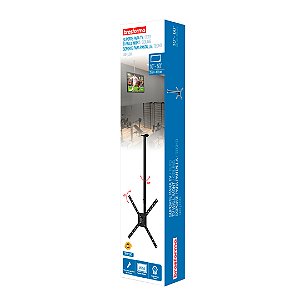 Suporte de Teto para TV 10 a 60 Polegadas Preto Giratório Inclinável Ajustável