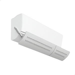 Direcionador De Ar Condicionado Defletor Ajustável Branco - 56cm a 108cm Universal