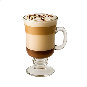 Kit Jogo 6 Taças Vidro 130ml Cappuccino Coffee Café Licor Transparente