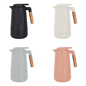 Garrafa Térmica Cabo Madeira  1 Litro