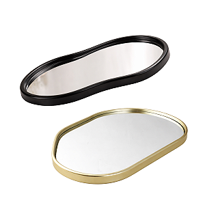 Bandeja Espelhada Decorativo De Plástico