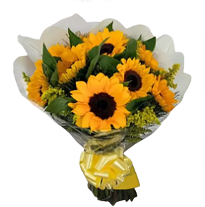 Buquê com 6 girassóis