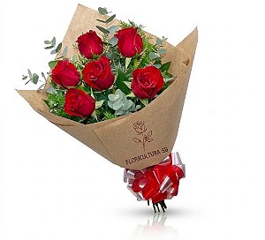 Cód: 002 - Buquê 6 rosas