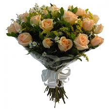 1014 - Buquê 18 rosas chá