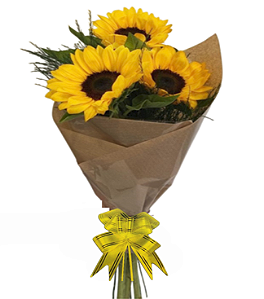 1057 - Arranjo com 3 girassóis