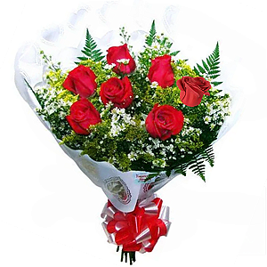 102 - Buquê com 7 rosas